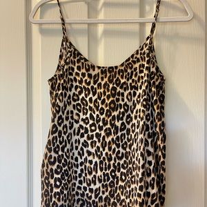 Equipment cheetah print blouse